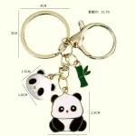 Metal Cute Panda Keychain-1