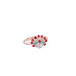 Sterling silver Beijing Opera Huadan facial makeup Ring-1
