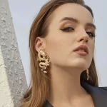 Trendy Punk Dragon Stud Earrings-3