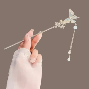 Flower Butterfly tassel Hairpin