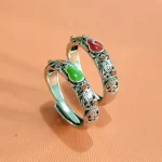 Adjustable Gourd Ring with Pattern