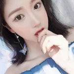 Asymmetric Colorful Butterfly Pendant Earrings-2