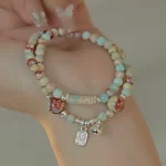 Bell and Chinese Character Fu Long Bracelet-1