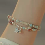 Bell and Chinese Character Fu Long Bracelet