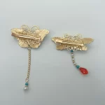 Blue Butterfly and Dragonfly Decorative Clip Hairpin-3