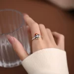 Chinese God of Wealth Adjustable Ring-1