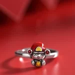 Chinese God of Wealth Adjustable Ring