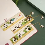 Cute Panda Hollowed-out Ruler Bookmark