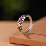 Five Emperor Copper Coins Adjustable Ring