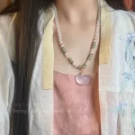 Glass Bead Auspicious Cloud Necklace-2