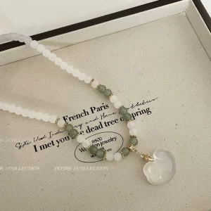 Glass Bead Auspicious Cloud Necklace