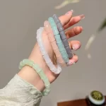 Glaze Imitation Jade Bamboo Beaded Bracelet-1