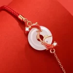 Koi Fish Ping An Buckle Necklace and Bracelet-2