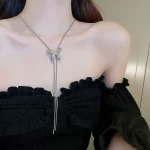 Long Adjustable Butterfly Necklace