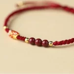 Lucky Koi Fish Woven Adjustable Bracelet-1