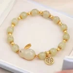 Moon Rabbit Bead Bracelet Necklace Ring Earring-1