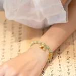 Peanut Bead Bracelet with Chinese Fu Character-2