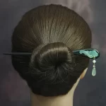 Ruyi Pattern Ebony Hairpin-1
