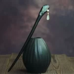 Ruyi Pattern Ebony Hairpin