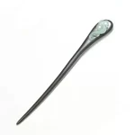 Ruyi Pattern Ebony Hairpin-3
