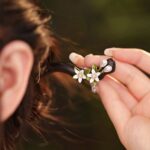 Small Chrysanthemum Sandalwood Hairpin-1