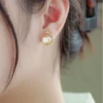 Star Moon Rabbit Earrings-2
