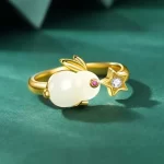 Star Rabbit Open-end Ring