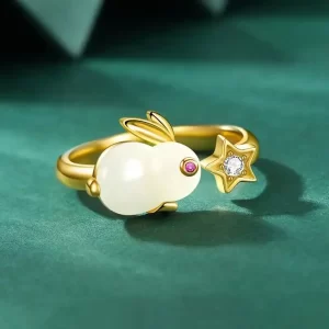 Star Rabbit Open-end Ring