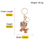 Colorful Lion Dance Keychain-3