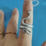 Fashion Personality Stainless Steel Snake Ring-1