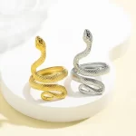 Fashion Personality Stainless Steel Snake Ring