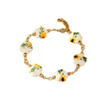 Adjustable Flower Ceramic Bracelet-3