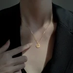 925 Silver Chinese Fu Necklace-1