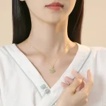 925 Silver Ruyi Lock Necklace-1