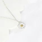 925 Sliver Daisy Necklace