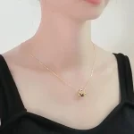 925 Sterling Silver Panda Necklace-1