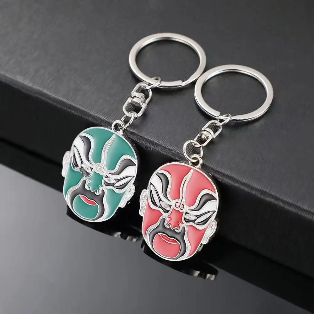 Beijing Opera Mask Keychain Pendant-1