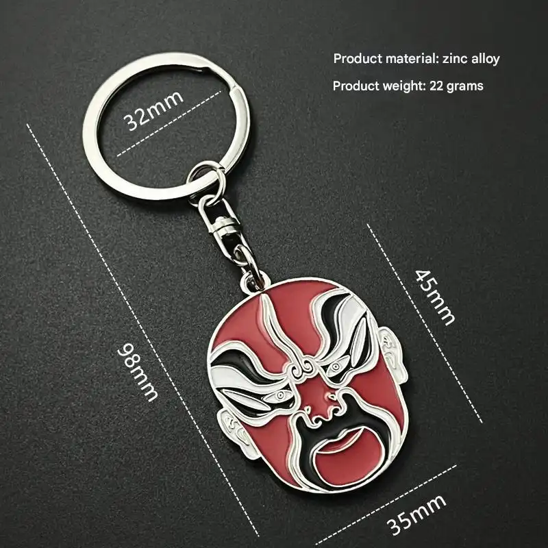 Beijing Opera Mask Keychain Pendant-3