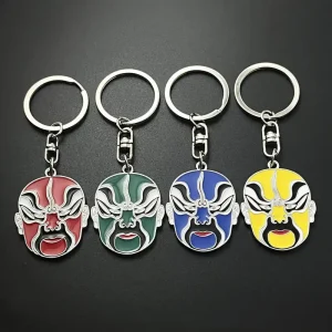 Beijing Opera Mask Keychain Pendant
