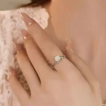 Camellia Flower Open-end Ring-1