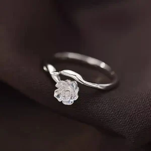 Camellia Flower Open-end Ring