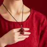 Cinnabar Pixiu Pendant Necklace-1