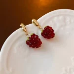 Cute Raspberry Earrings-2