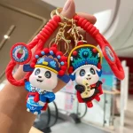Drama Face Panda Keychain Pendant-3