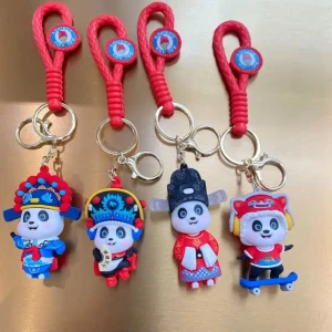 Drama Face Panda Keychain Pendant