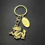 Golden Dragon Loong Keychain-1