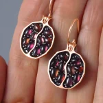 Half Pomegranate Earrings-2