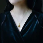 Hollow Gourd Necklace and Earrings-1