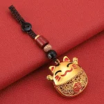 Lucky Cat Maneki Neko Keychain