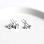 S925 Silver Dice Earrings